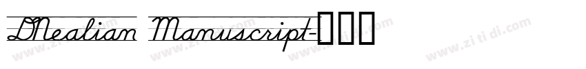 DNealian Manuscript字体转换